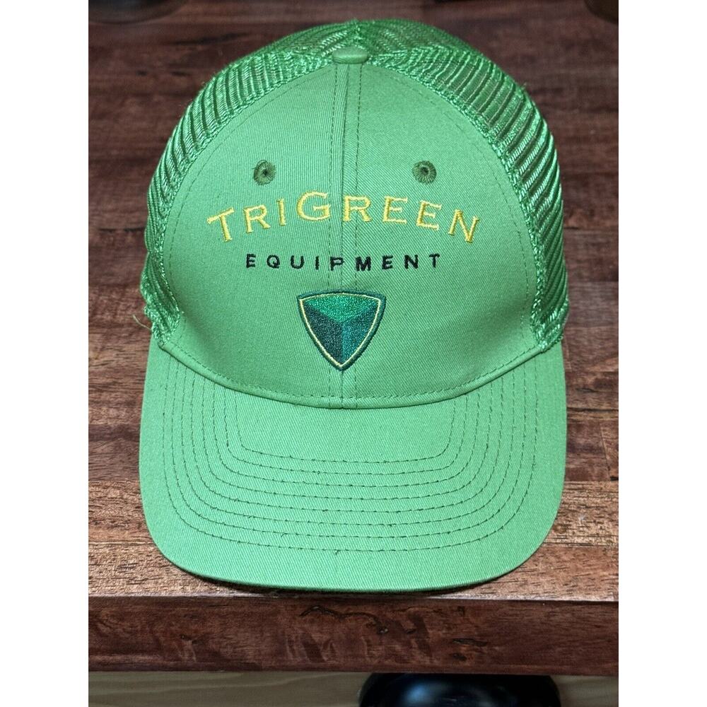 TriGreen Equipment John Deere Strapback Hat Farming Embroidered Mesh